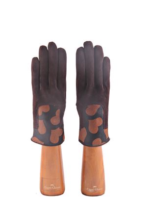 Guanti artigianali in cavallino e camoscio Capri Gloves | CA2306LUGGAGE